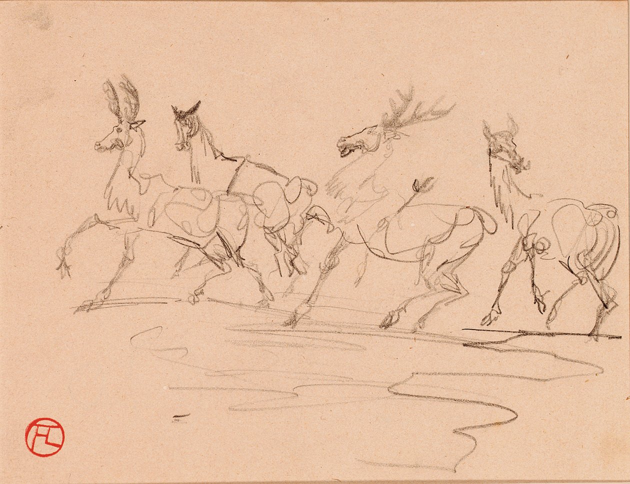 Stags ja Hinds tekijältä Henri de Toulouse Lautrec