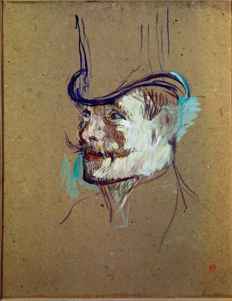 Tutkimus Mr. Warnerille. Piirustus Henri de Toulouse-Lautrec (Toulouse Lautrec tekijältä Henri de Toulouse Lautrec
