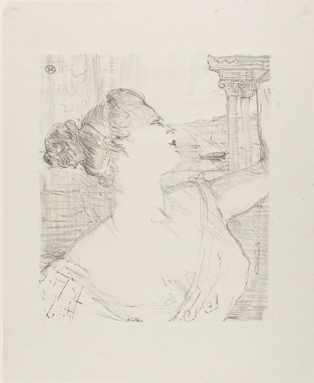 Sybil Sanderson, alkaen Treize Lithographies tekijältä Henri de Toulouse Lautrec