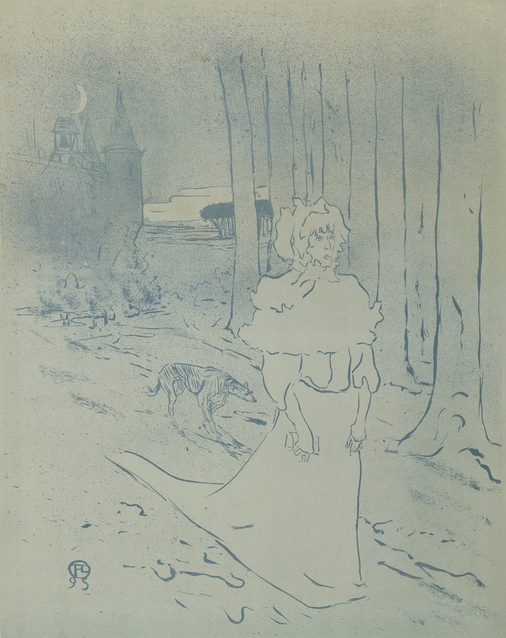 Huonekalut ja erilaiset esineet 1100- ja 1300-luvuilta tekijältä Henri de Toulouse Lautrec