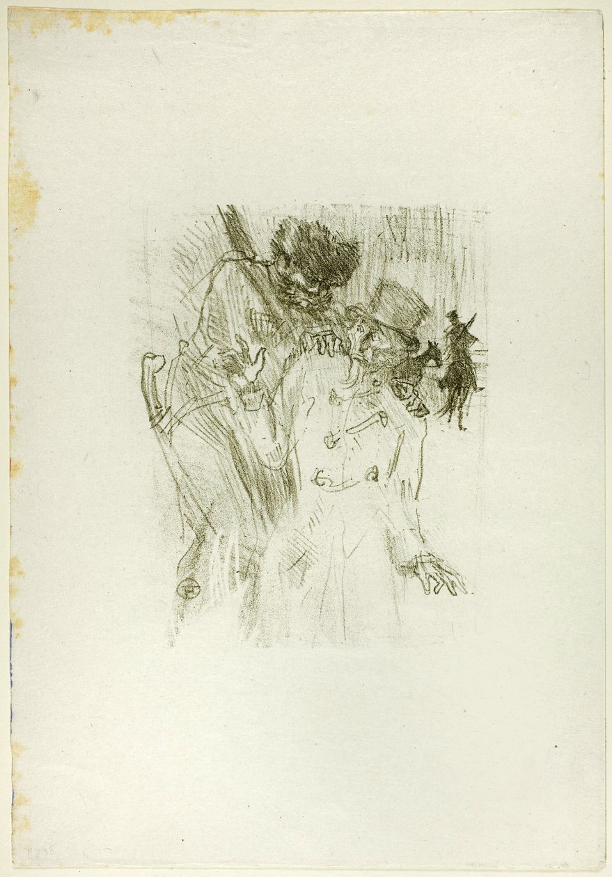 Schlomé Fussin pidätys Au Pied du Sinaïsta tekijältä Henri de Toulouse Lautrec