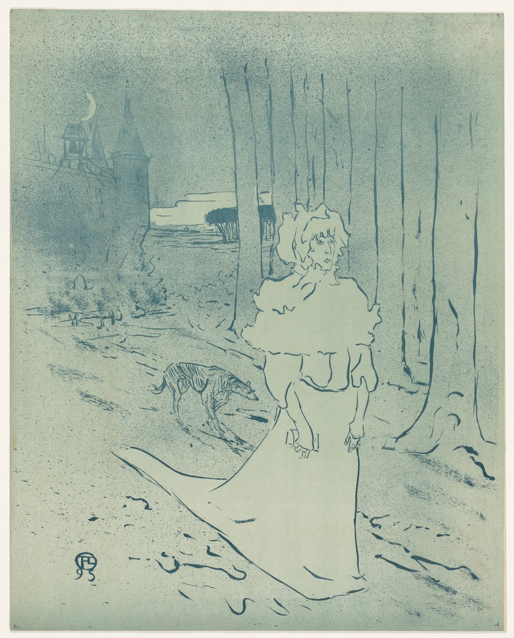 Chatelaine tai Tocsin, 1895. tekijältä Henri de Toulouse Lautrec