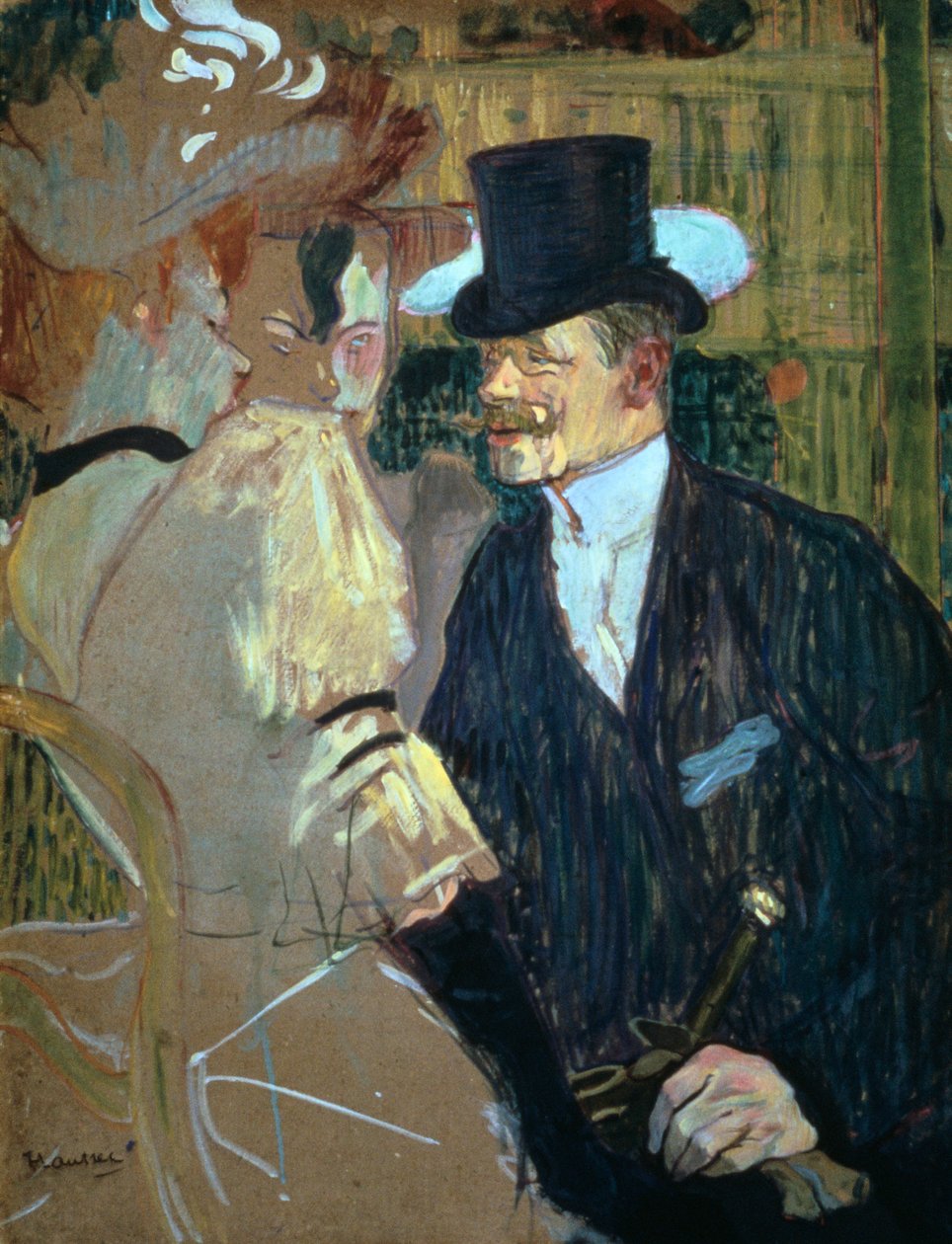Englantilainen Moulin Rougessa, 1892 tekijältä Henri de Toulouse Lautrec