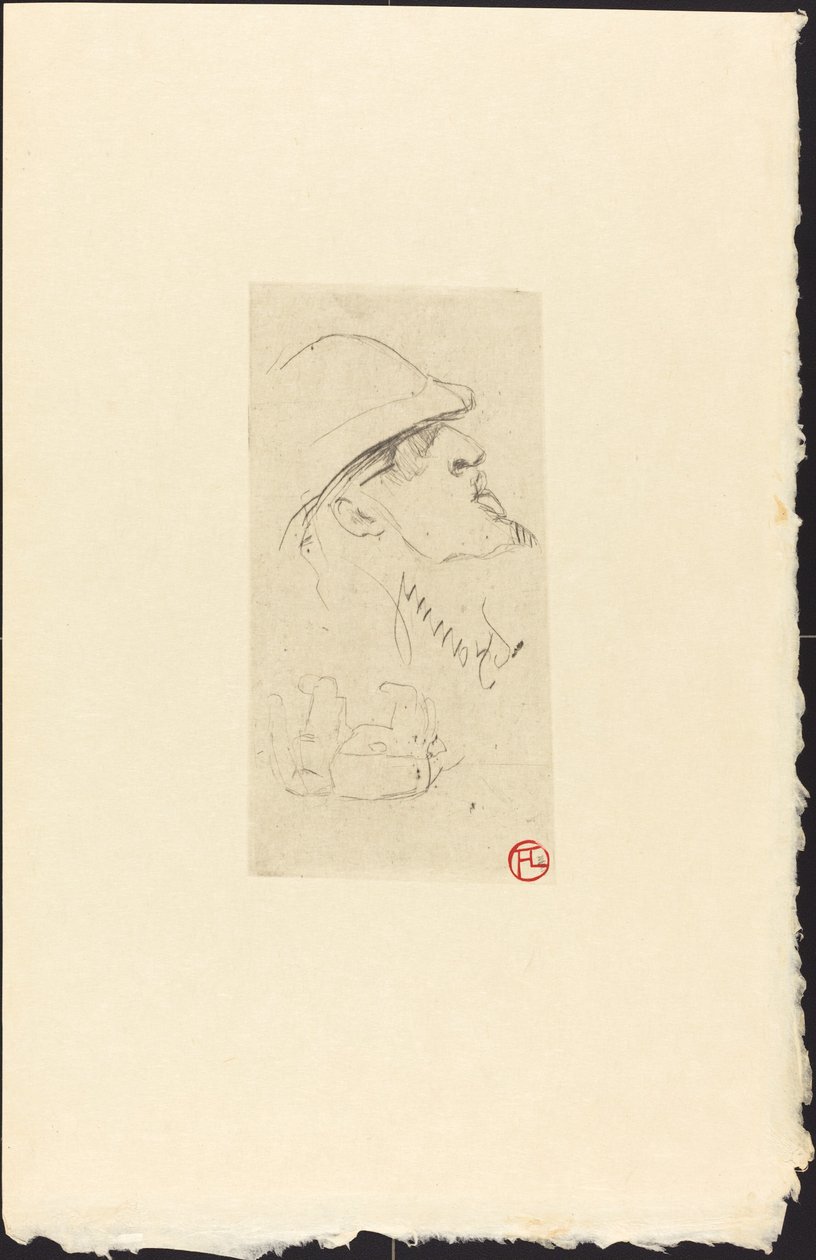Tutkija Vicomte de Brettes (Explorer L.J. Vicomte de Brettes?) tekijältä Henri de Toulouse Lautrec