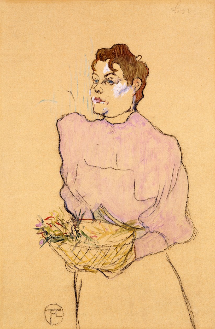 Kukkamyyjä, 1894 tekijältä Henri de Toulouse Lautrec