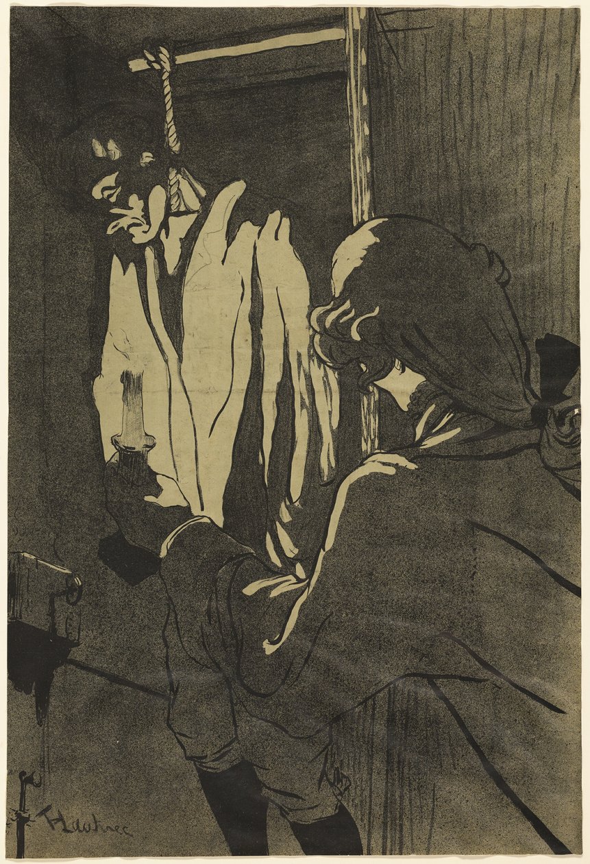 Hirtetty mies tekijältä Henri de Toulouse Lautrec
