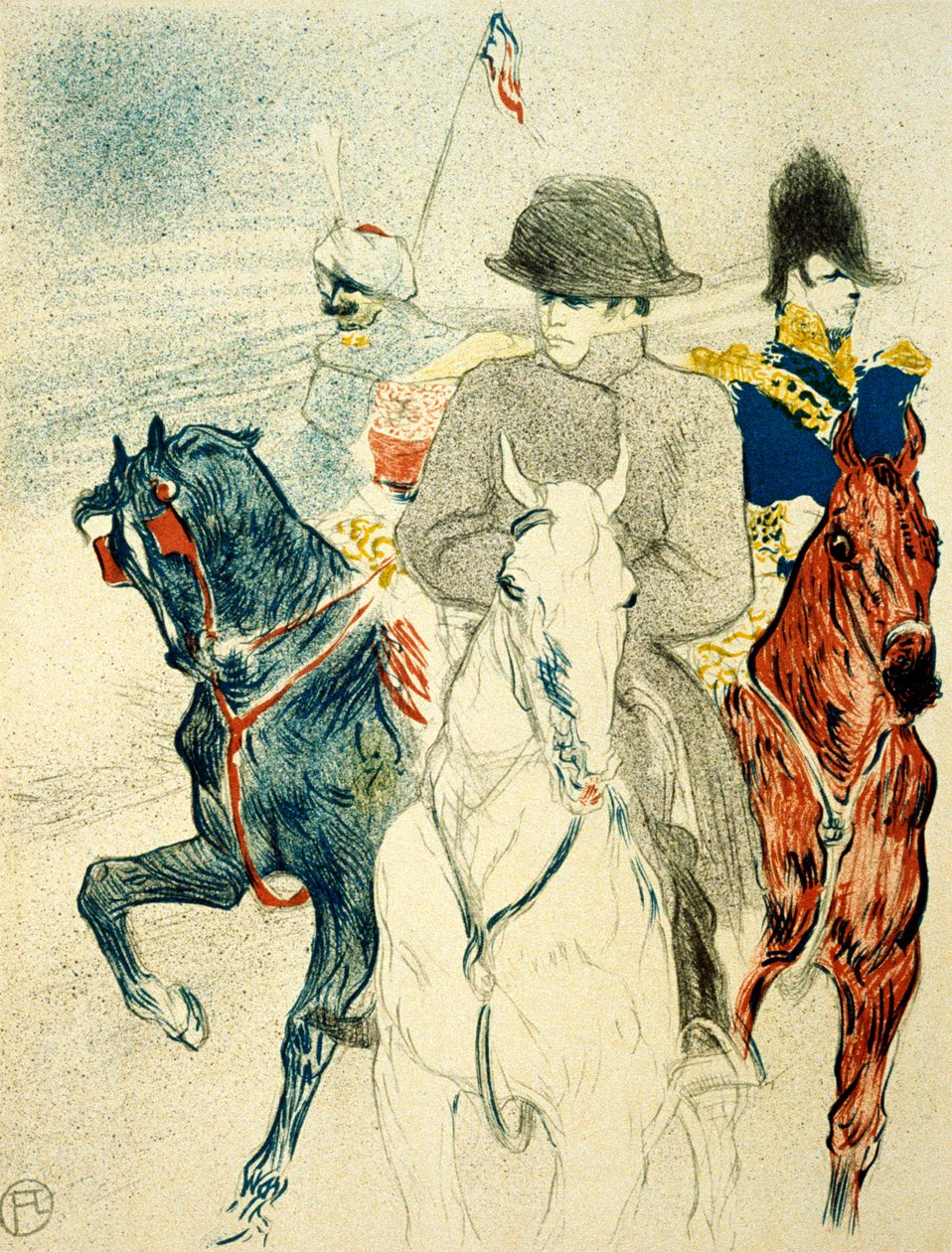 Napoleon I:n historia hylkäsi julisteen suunnittelun kirjaan, 1895. tekijältä Henri de Toulouse Lautrec