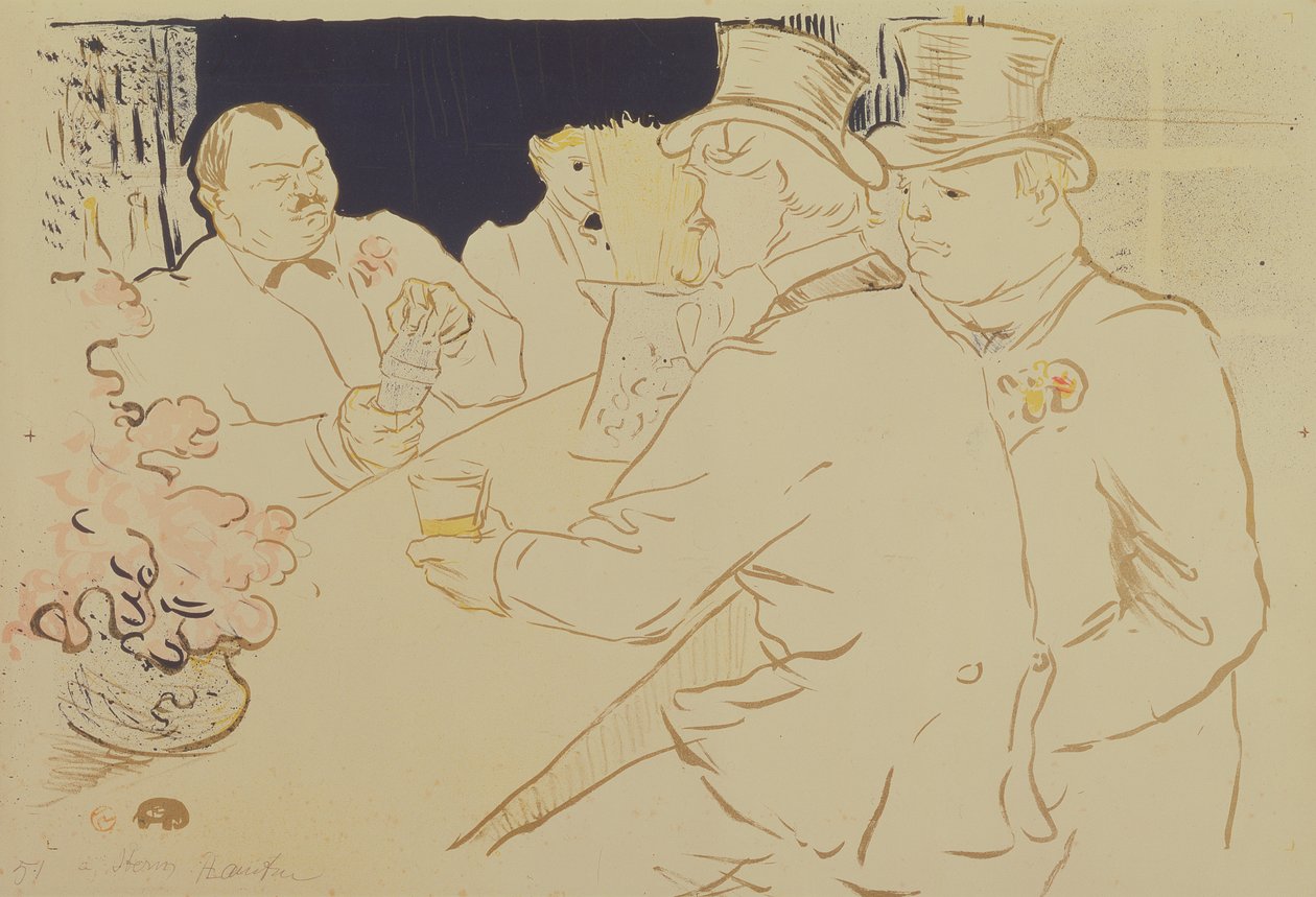 Huonekalut ja erilaiset esineet 1100- ja 1300-luvuilta tekijältä Henri de Toulouse Lautrec