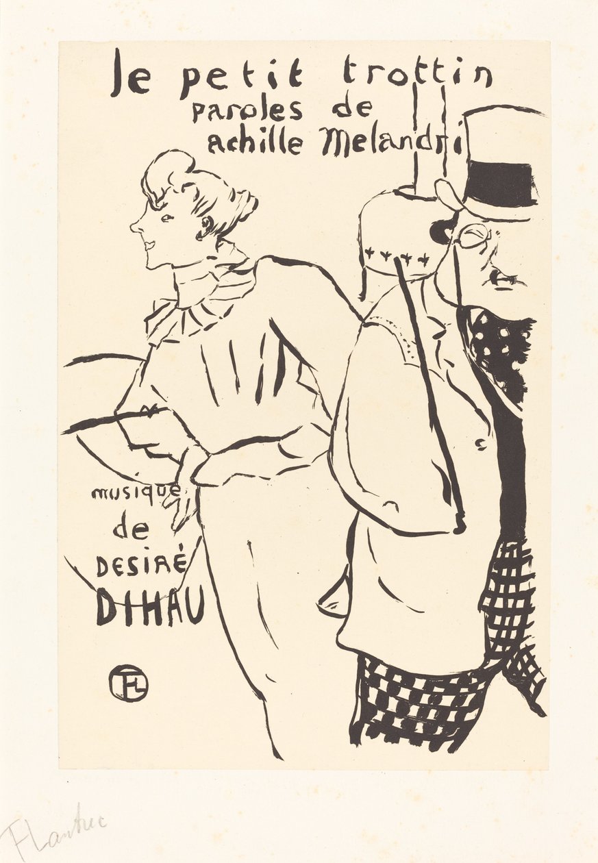 Pieni Errand-Girl (Le petit trottin) tekijältä Henri de Toulouse Lautrec
