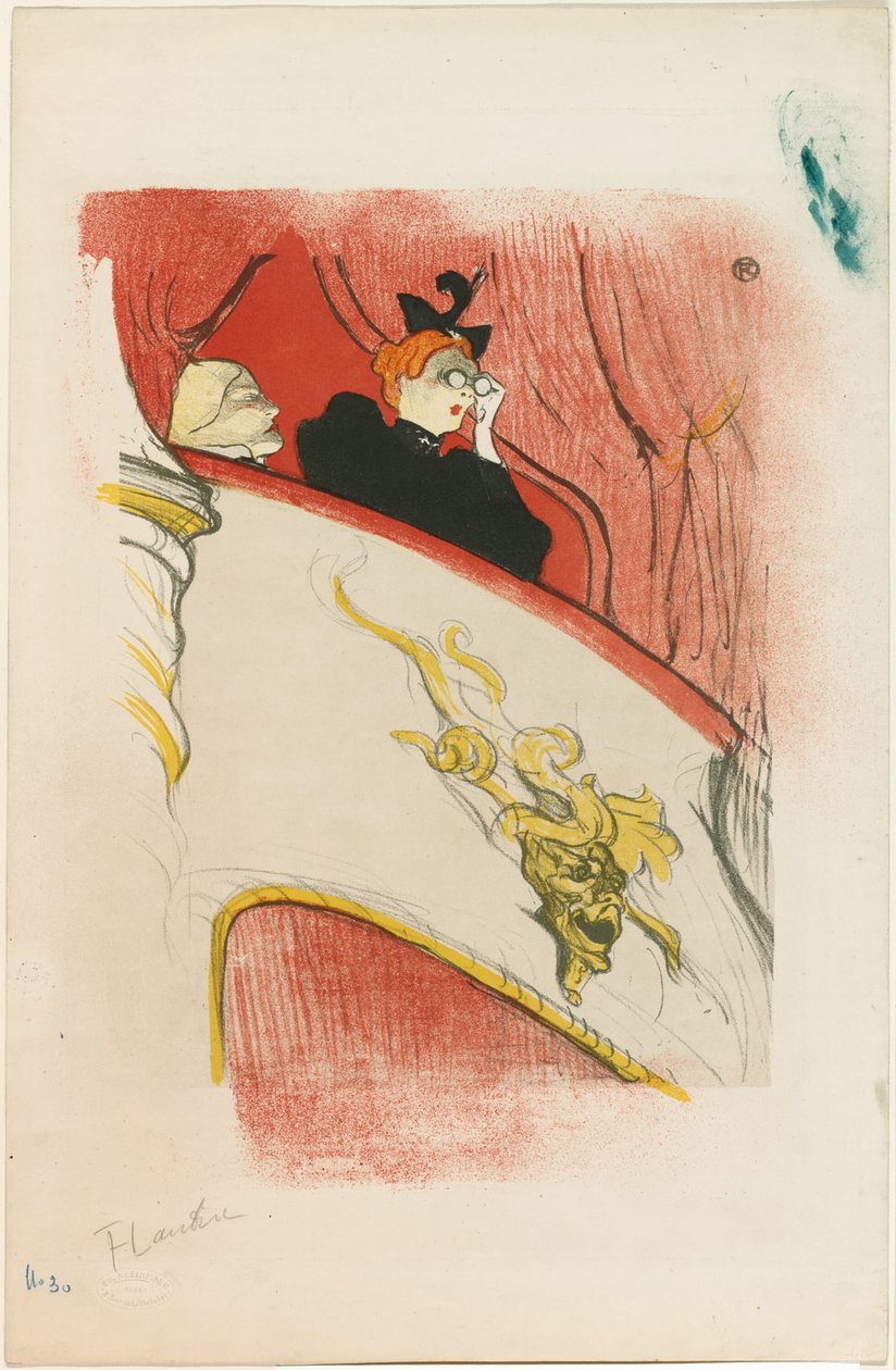 Loge kullatulla naamiolla tekijältä Henri de Toulouse Lautrec