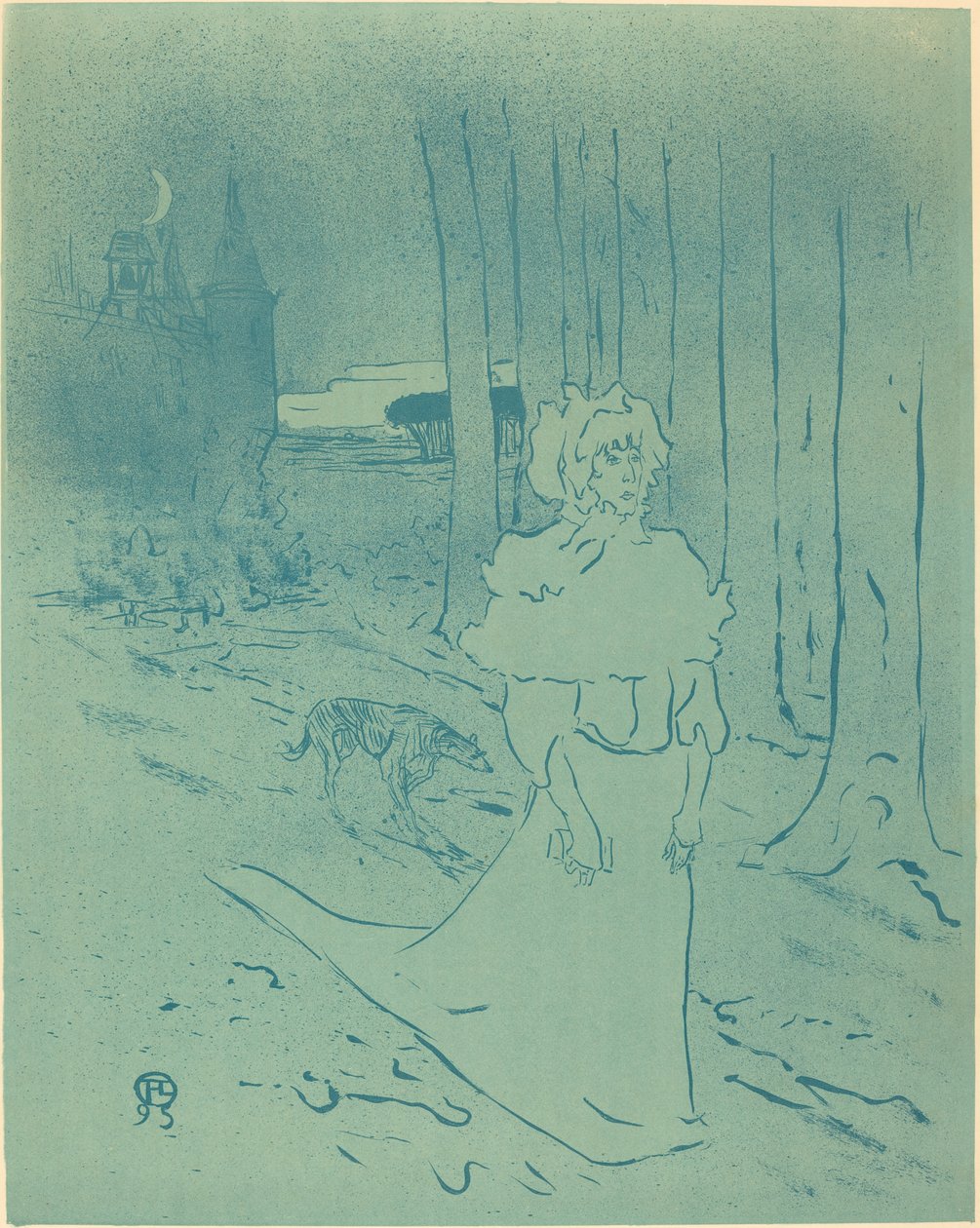 Manor Lady tai Ente (Chatelaine tai myrkky) tekijältä Henri de Toulouse Lautrec