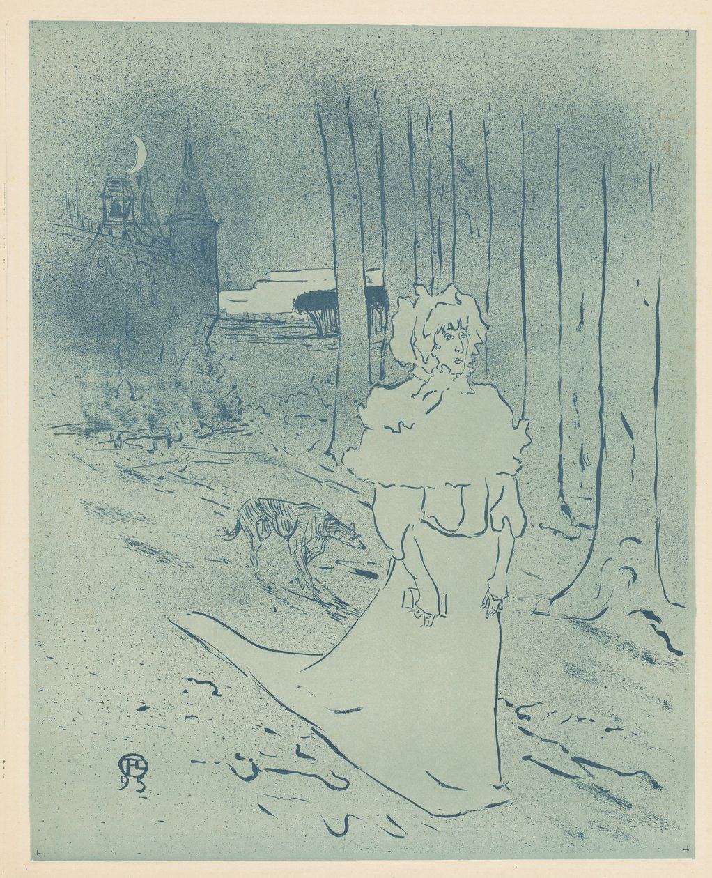 Manor Lady tai Ente Chatelaine tai Myrkky, tekijältä Henri de Toulouse Lautrec