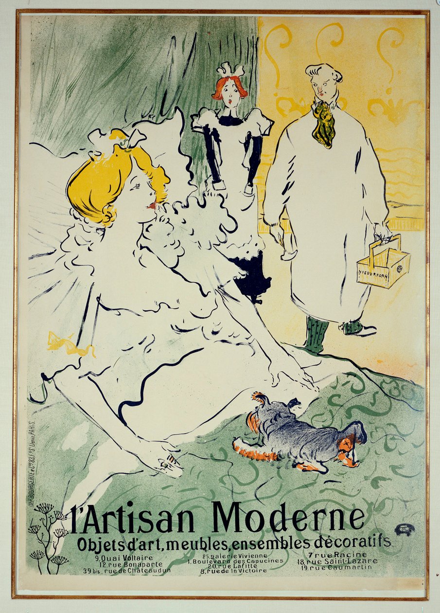 Moderni käsityöläinen, 1896 tekijältä Henri de Toulouse Lautrec