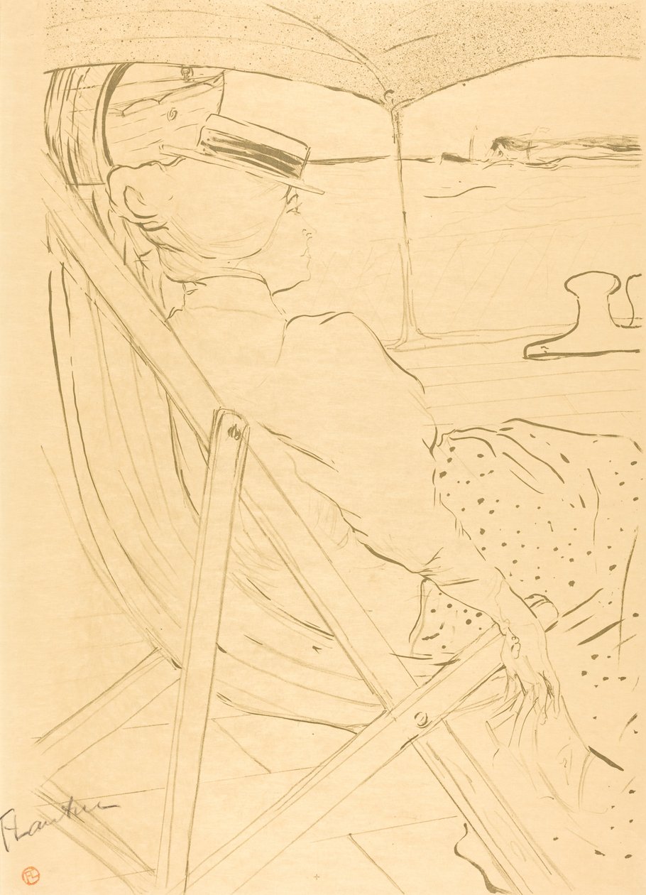Matkustaja hytistä 54 - Purjehdus jahdilla tekijältä Henri de Toulouse Lautrec
