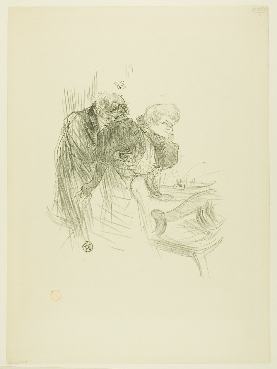 Puolan juutalaisten rukous, Au Pied du Sinaïsta tekijältä Henri de Toulouse Lautrec