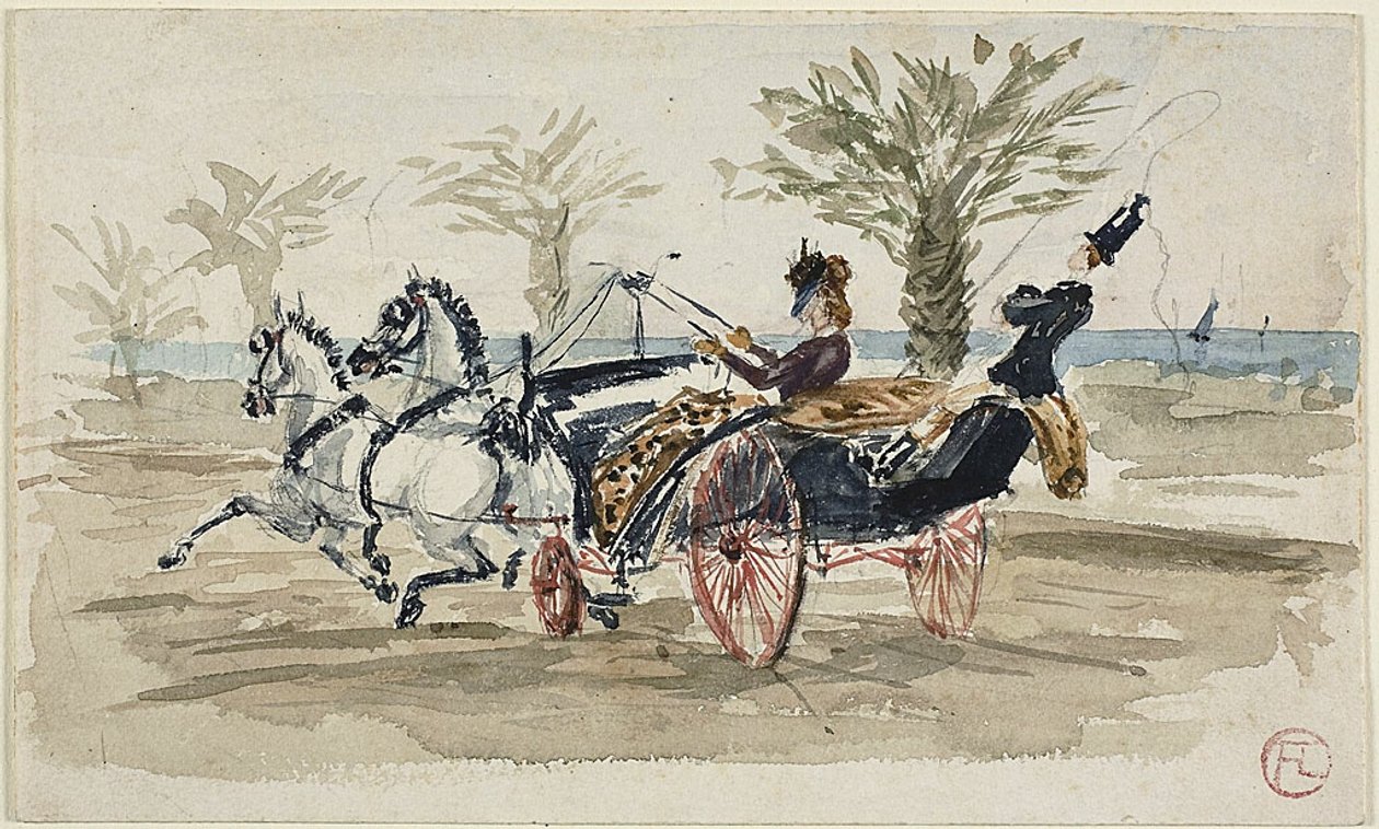Promenade des Anglais Nizzassa tekijältä Henri de Toulouse-Lautrec