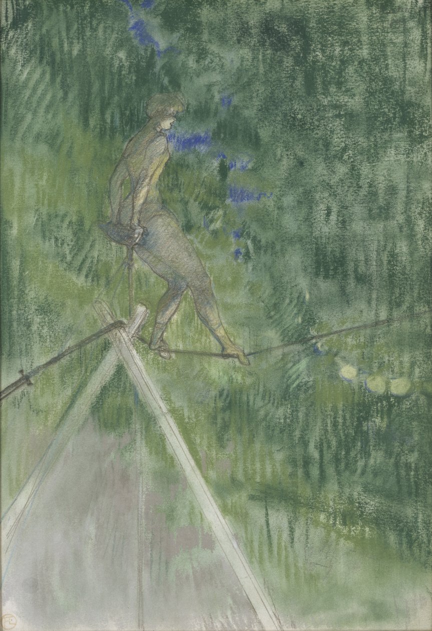 The Rope Dancer (pastelli) tekijältä Henri de Toulouse Lautrec