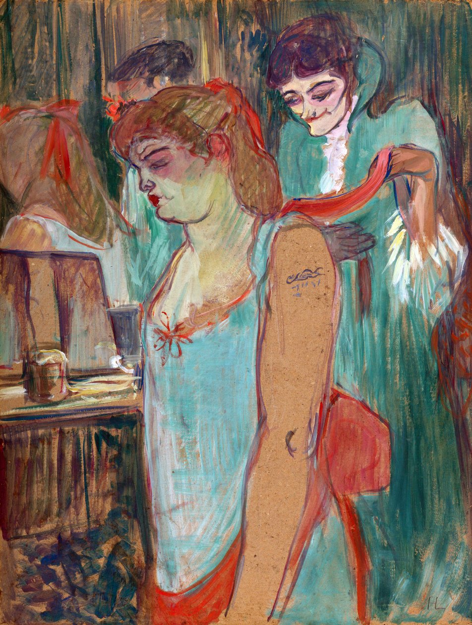 Tatuoitu nainen tai WC - par Henri de Toulouse Lautrec (Toulouse-Lautrec) (1864-1901) tekijältä Henri de Toulouse Lautrec
