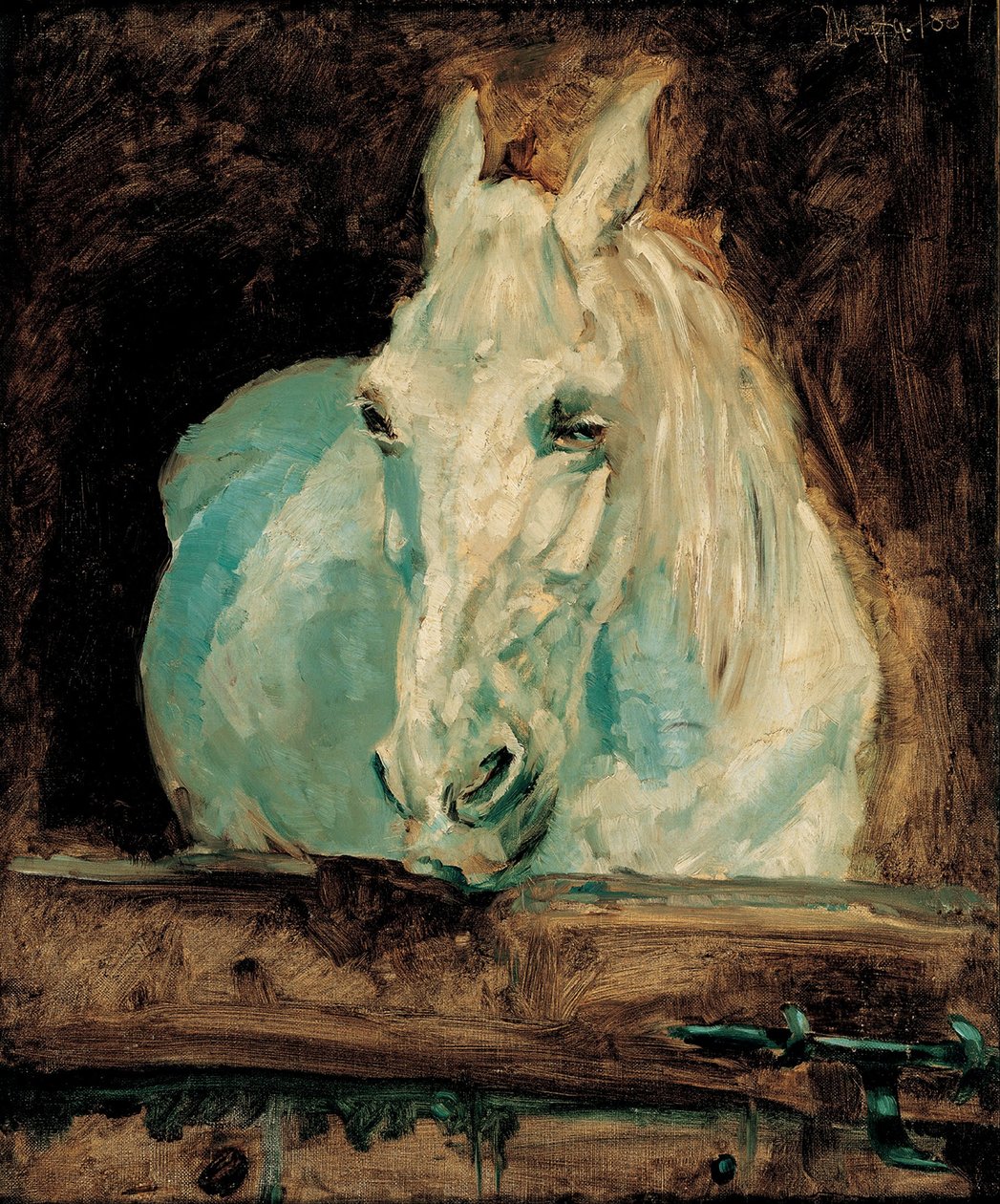 Valkoinen hevosgaselli, 1881 tekijältä Henri de Toulouse Lautrec