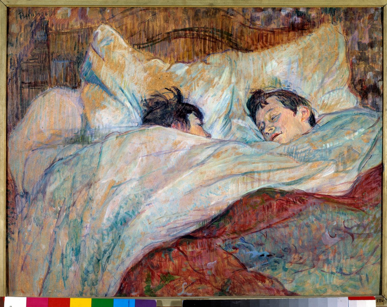 Sänky Kaksi nukkuvaa lasta. Öljy pahville, Henri de Toulouse Lautrec (1864-1901) 1892 Dim. 0,54x0,7 m Pariisi, musee d