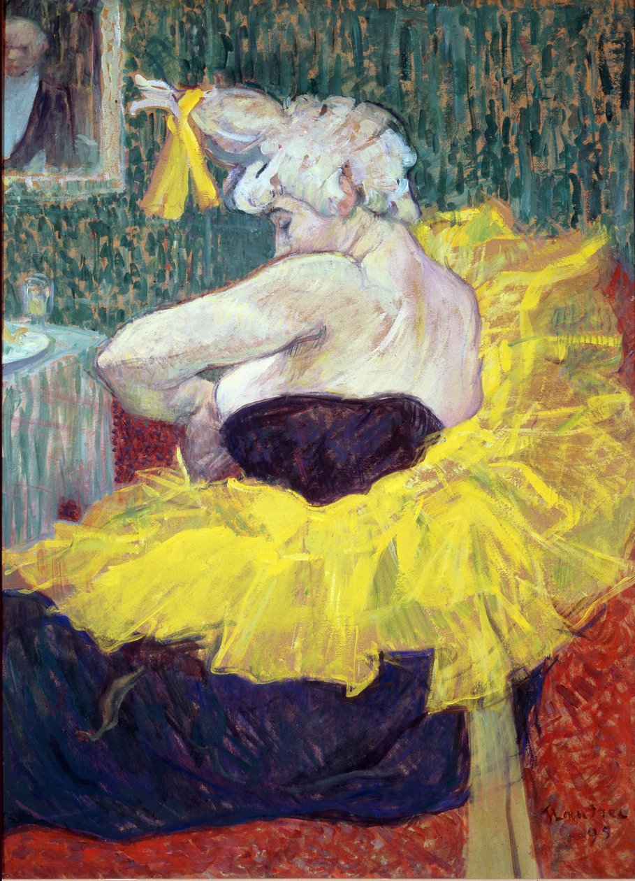 Klovni Cha U Kao, taiteilija Moulin Rougessa - öljy pahville tekijältä Henri de Toulouse Lautrec