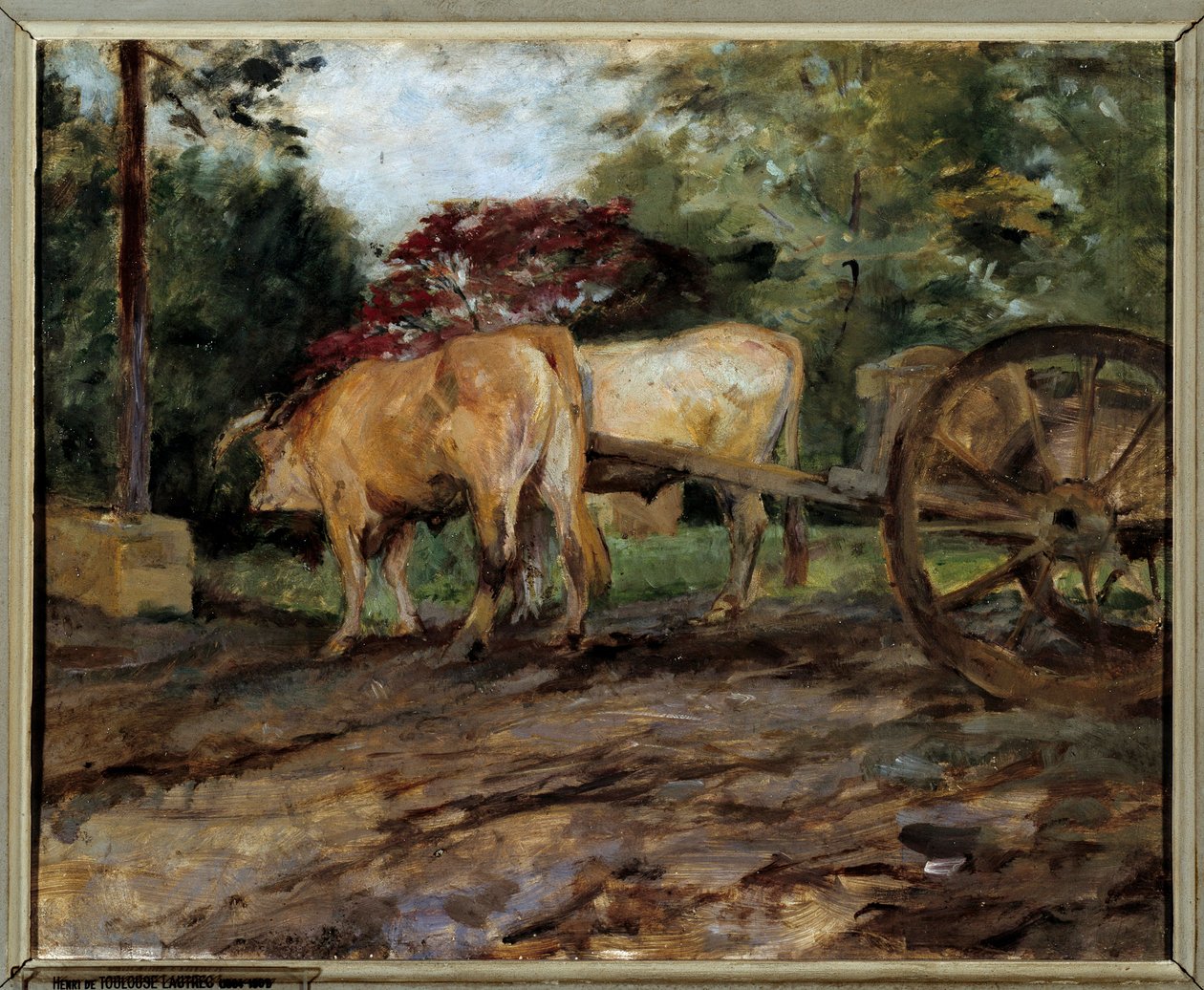 Härät ikeen alla Henri de Toulouse Lautrecin (1864-1901) maalaus 1800-luvun Bordeaux, Musee des Beaux Arts tekijältä Henri de Toulouse Lautrec