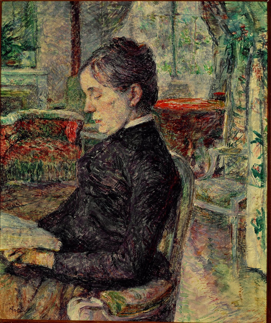 Taiteilijan äiti Salonissa Malromessa. Henri de Toulouse-Lautrecin maalaus (Toulouse Lautrec tekijältä Henri de Toulouse Lautrec