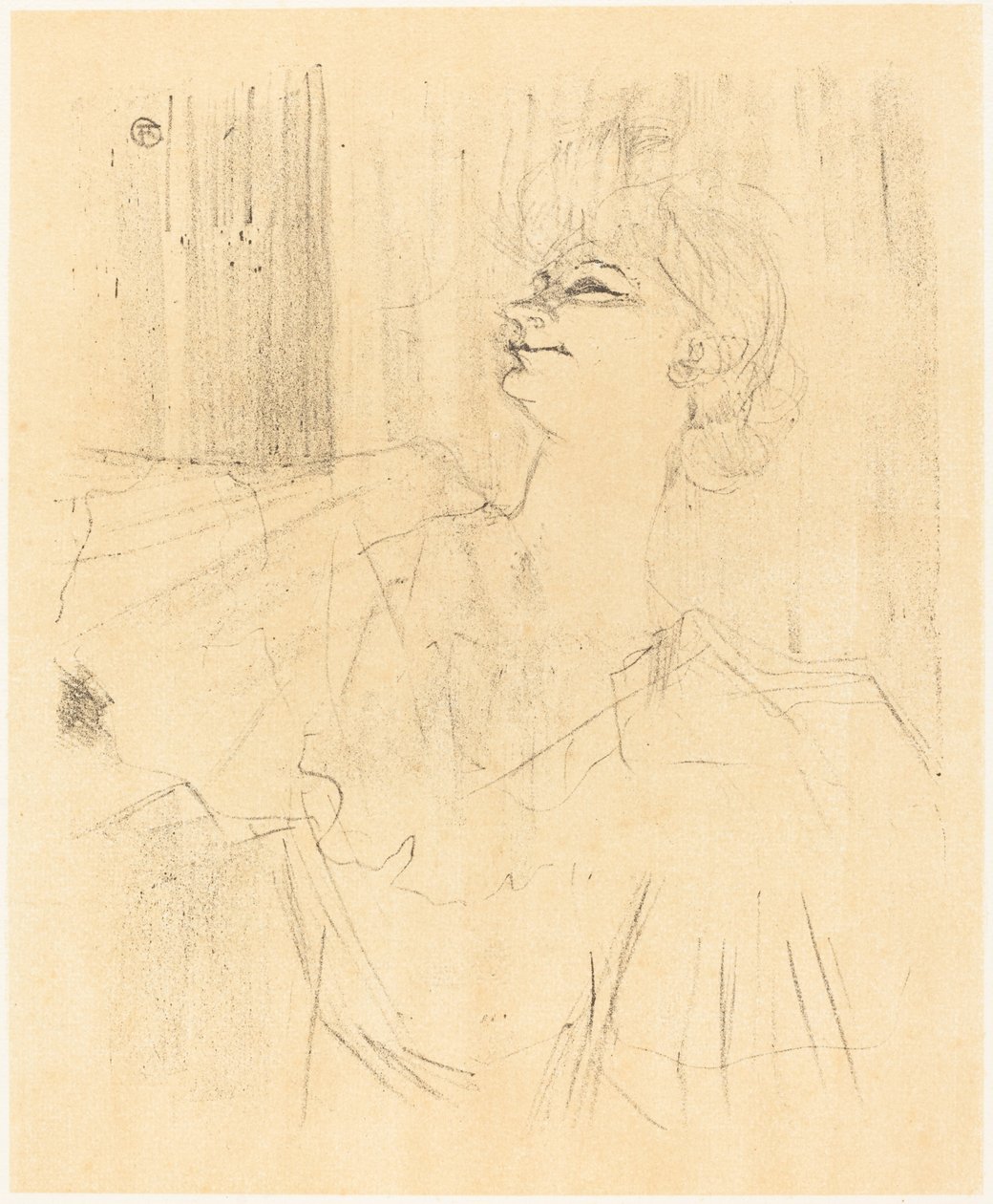 Menilmontantille Bruantista Ménilmontantille, Bruantista, 1898. tekijältä Henri de Toulouse Lautrec