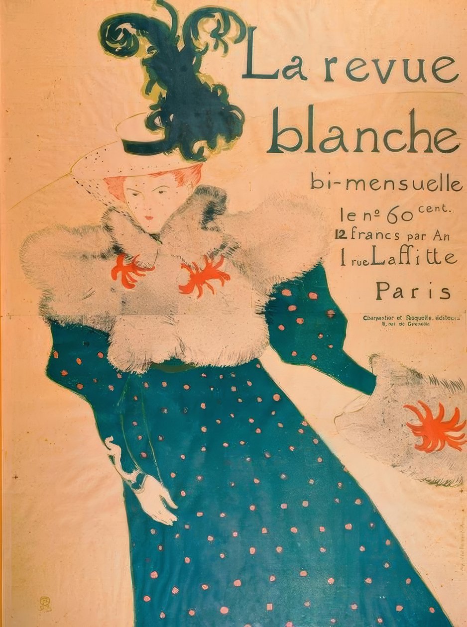 Toulouse-Lautrec / La Revue Blanche/ 1895 tekijältä Henri de Toulouse Lautrec