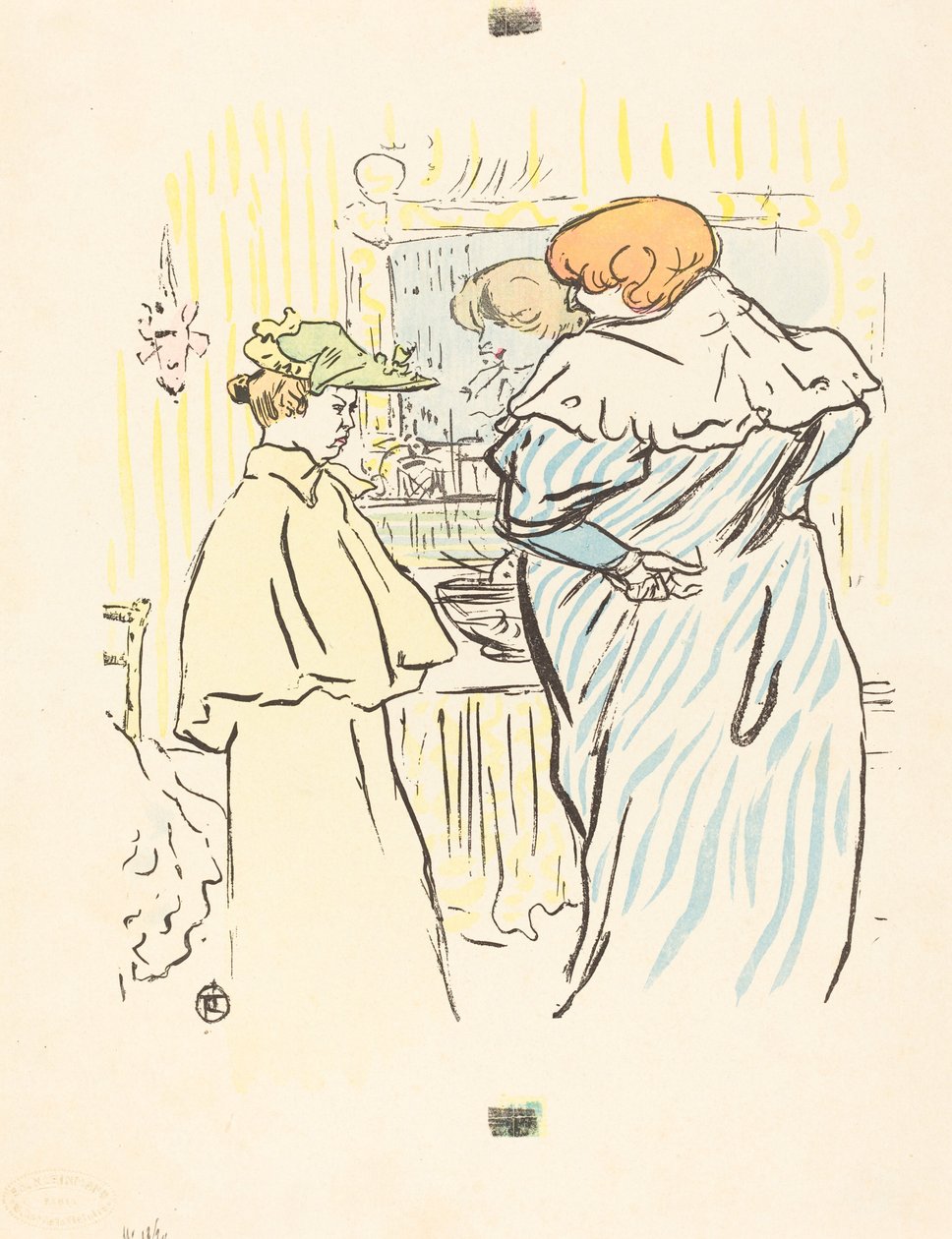 Kaksi naista peilin edessä tekijältä Henri de Toulouse Lautrec
