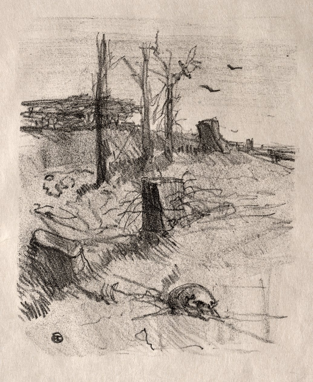 Hautausmaa Galiciassa tekijältä Henri de Toulouse Lautrec
