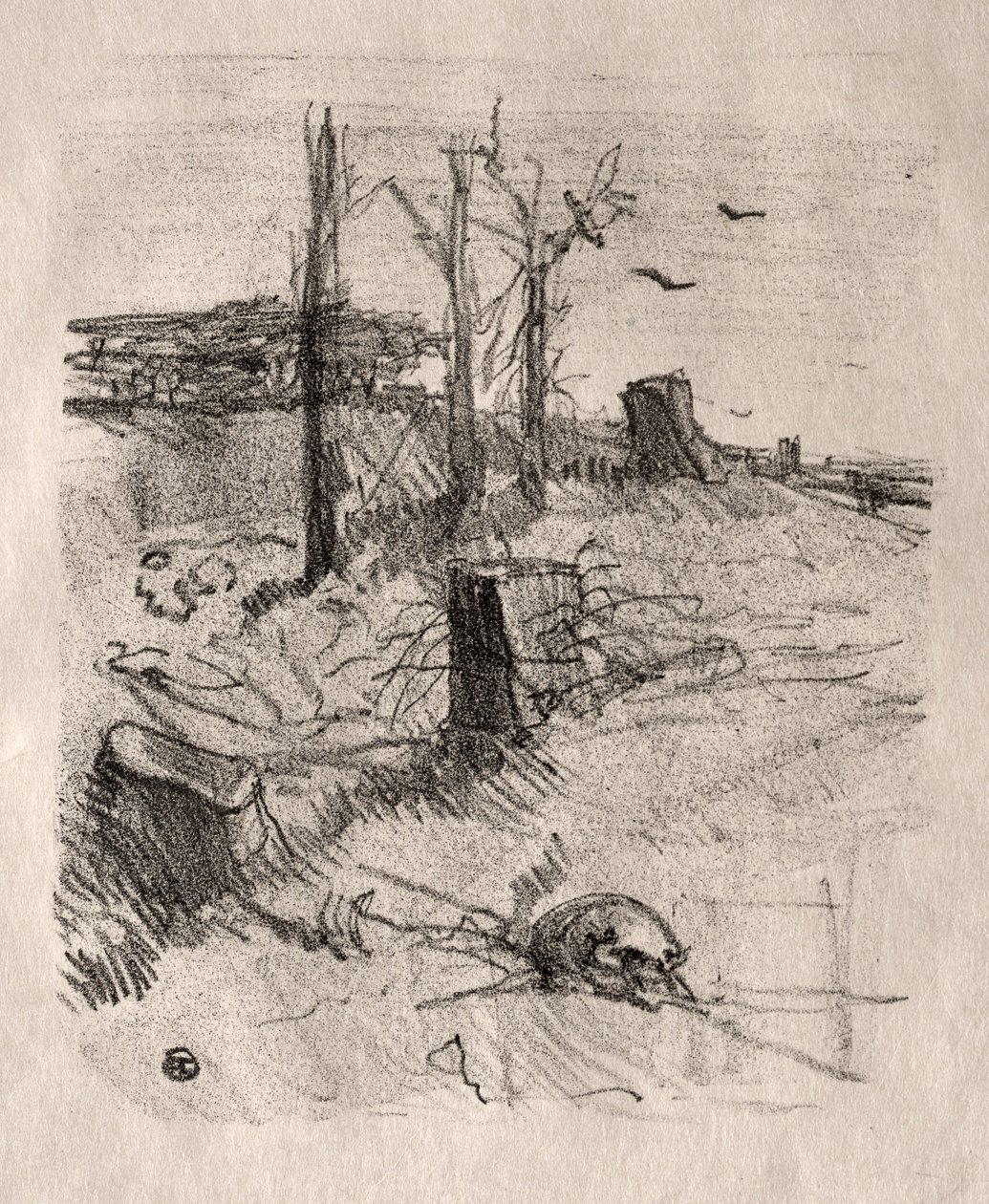 Hautausmaa Galiciassa, 1898. tekijältä Henri de Toulouse Lautrec