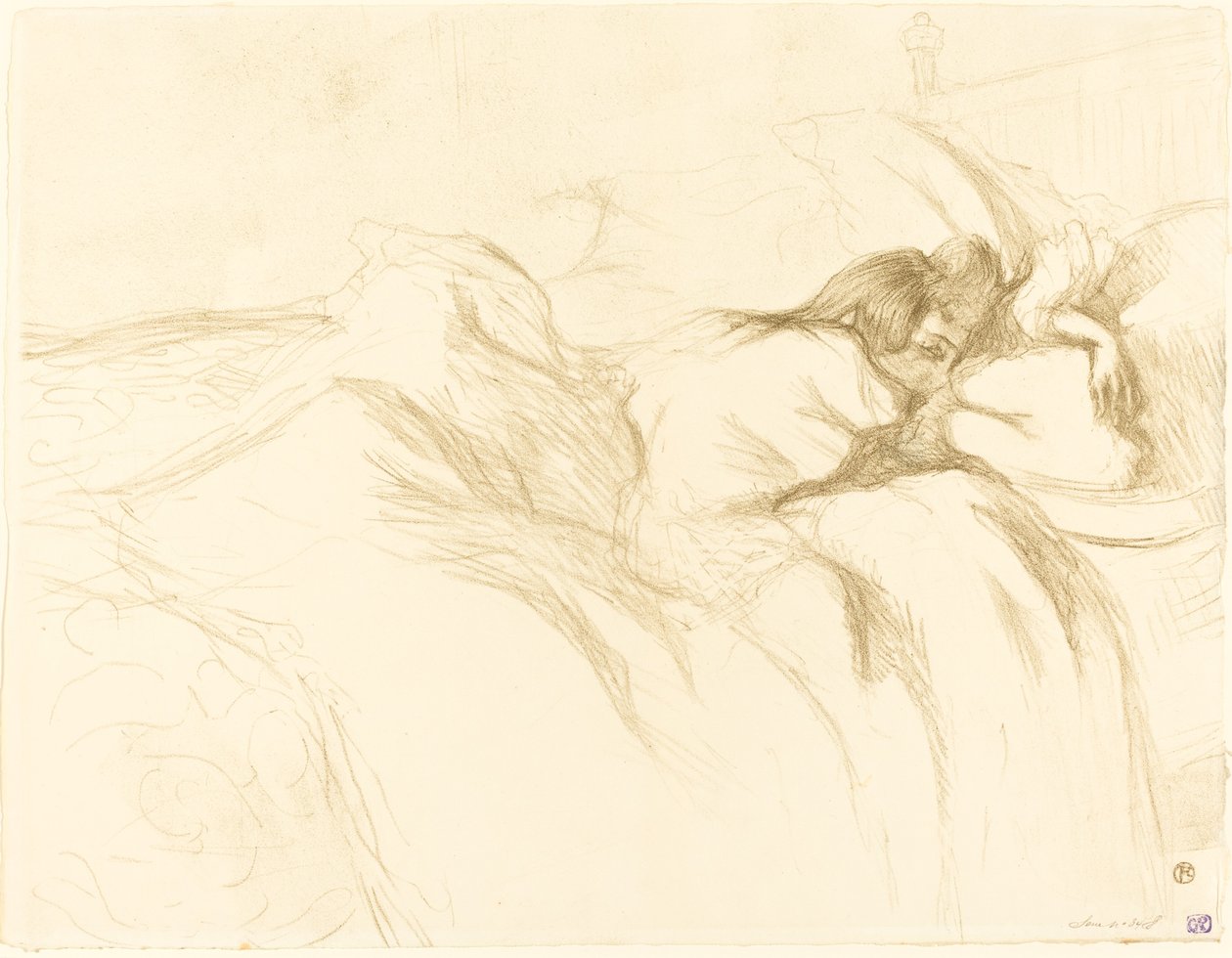 Nainen unessa tekijältä Henri de Toulouse Lautrec