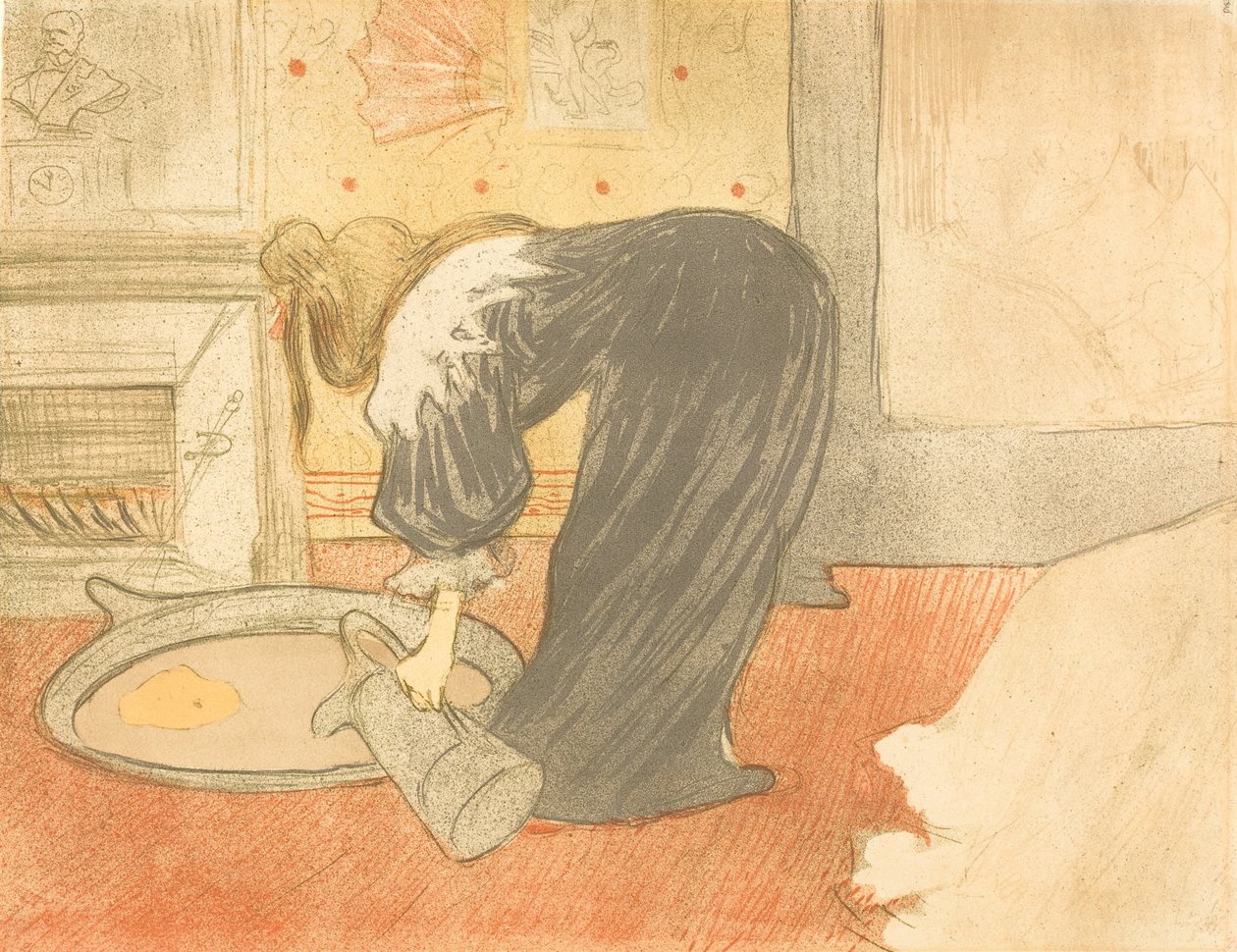 Nainen kylpyammeessa Femme au tub, 1896. tekijältä Henri de Toulouse Lautrec