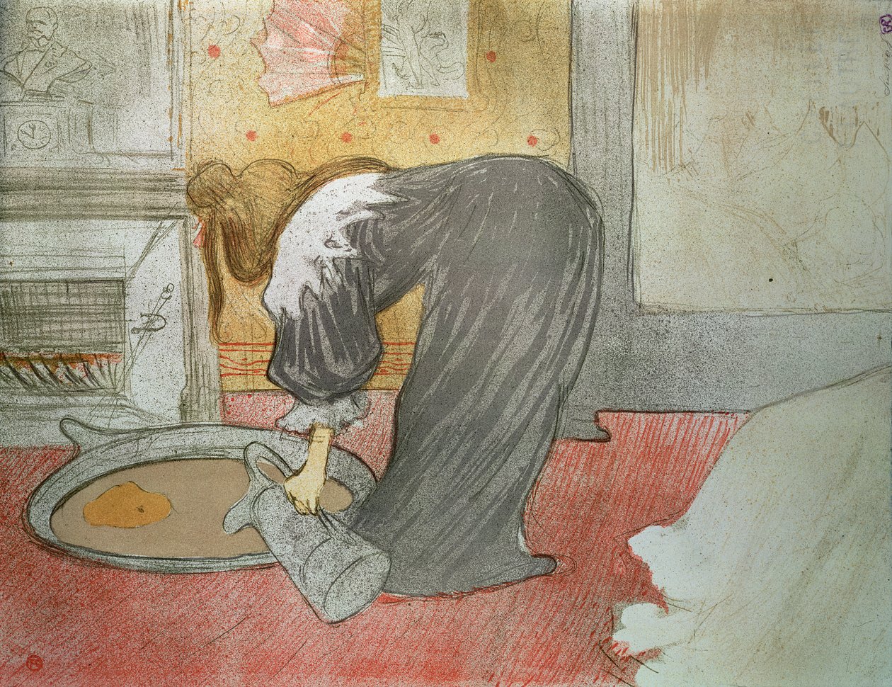 Nainen kylpyammeessa elokuvasta "Elles", 1896 tekijältä Henri de Toulouse Lautrec