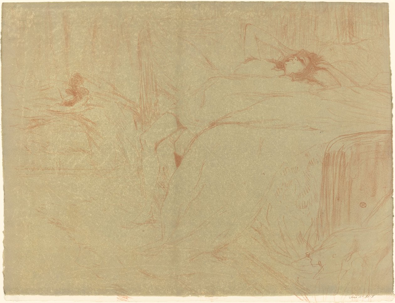 Nainen Selässä tekijältä Henri de Toulouse Lautrec