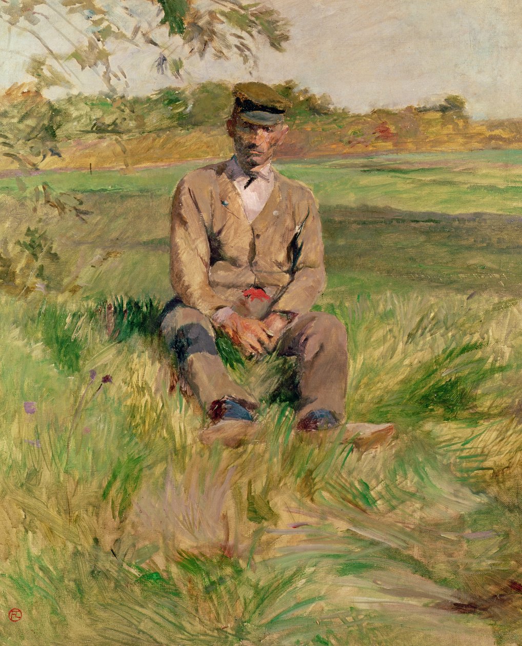 Työmies Celeyranissa tekijältä Henri de Toulouse Lautrec