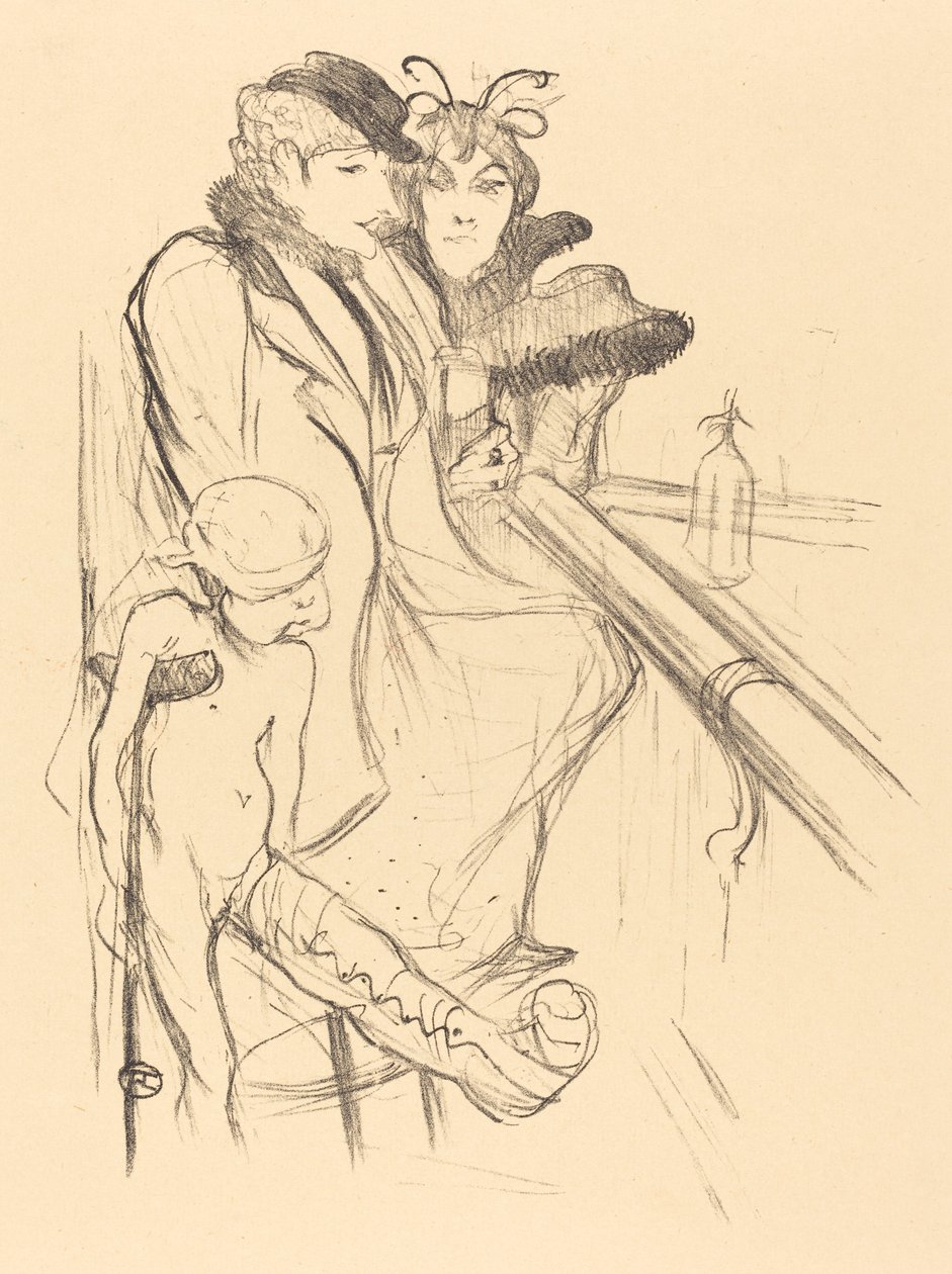 Haavoittunut Eros (Eros vanné) tekijältä Henri de Toulouse Lautrec