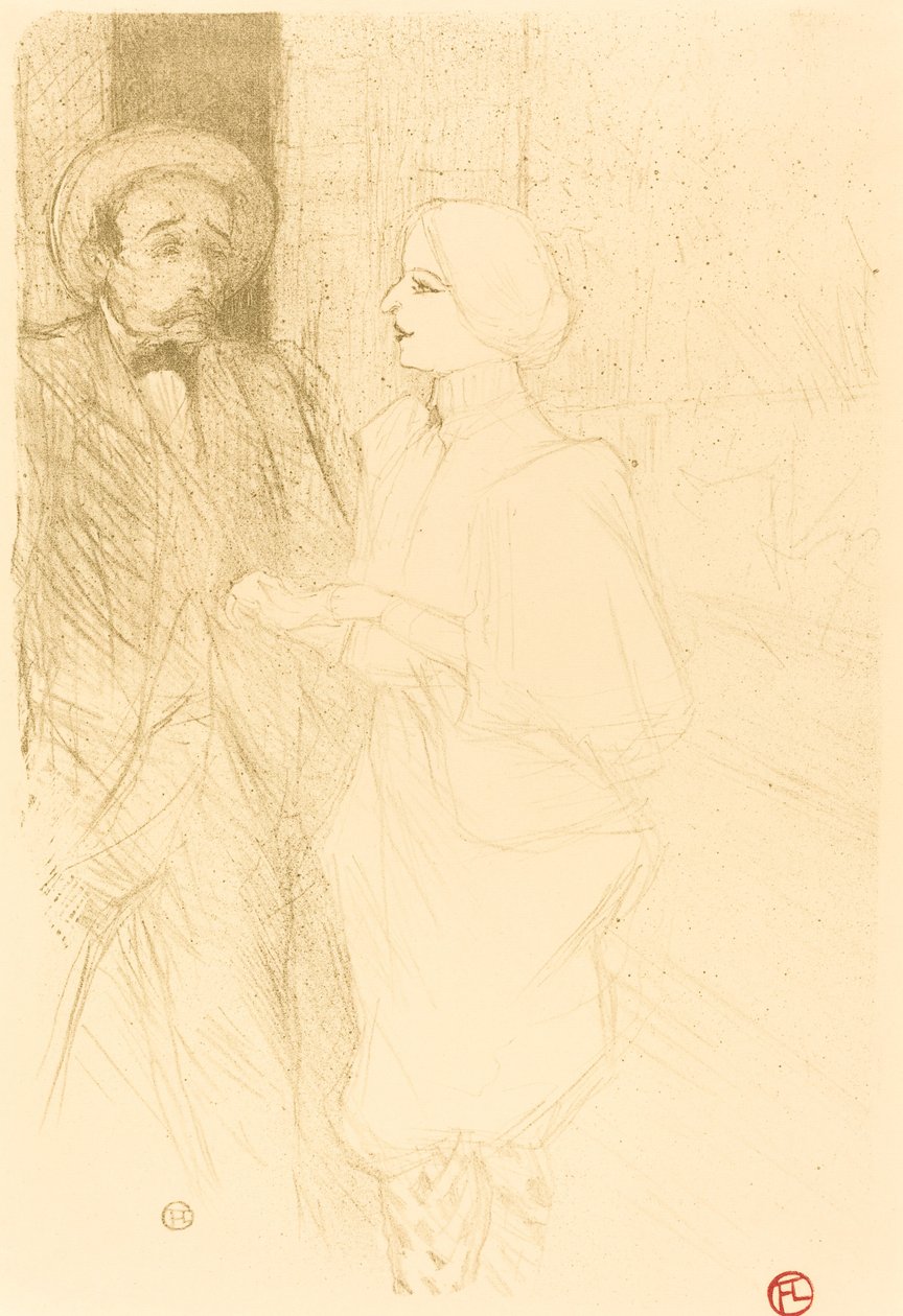 Yahne ja Mayer elokuvassa "Vaikea aika" (Yahne ja Mayer elokuvassa "Vaikea aika") tekijältä Henri de Toulouse Lautrec