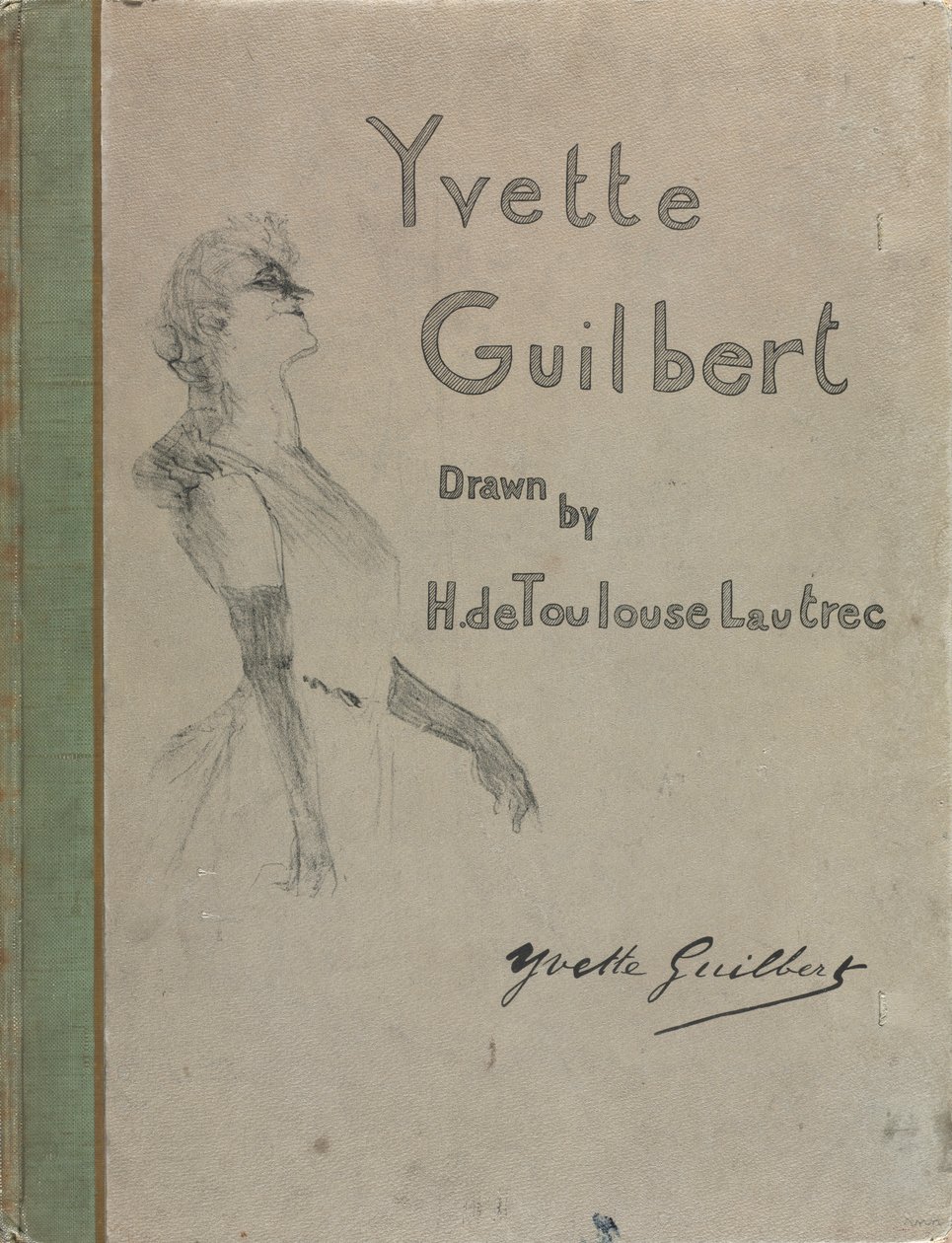 Yvette Guilbert-englanninkielinen sarja: Kansi, 1898. tekijältä Henri de Toulouse Lautrec