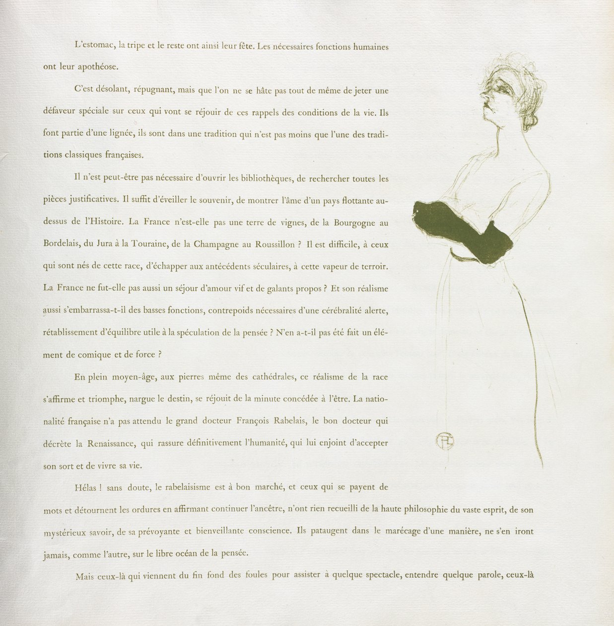 Yvette Guilbert-French-sarja: nro 10 tekijältä Henri de Toulouse Lautrec