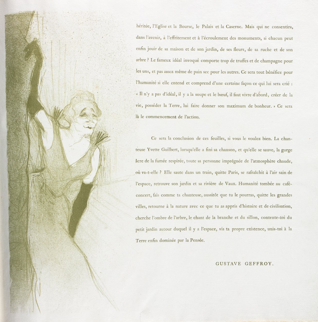 Yvette Guilbert-French-sarja: nro 16 tekijältä Henri de Toulouse Lautrec
