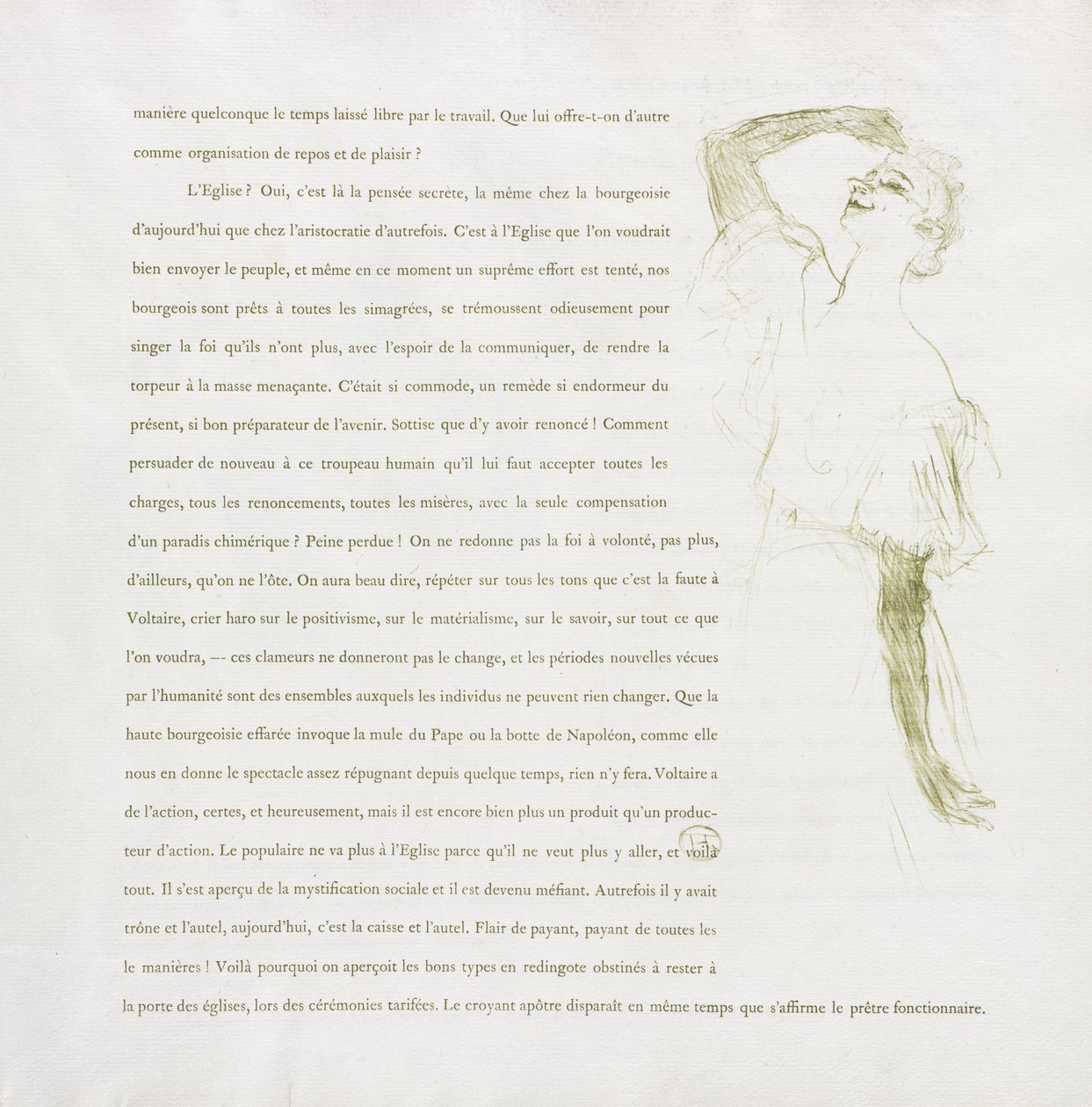 Yvette Guilbert-French-sarja: nro 7 tekijältä Henri de Toulouse Lautrec