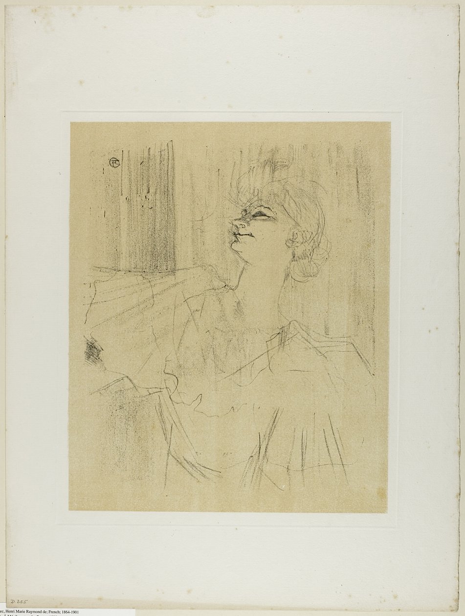 Yvette Guilbert – Menilmontant de Bruant, Yvette Guilbertiltä tekijältä Henri de Toulouse Lautrec