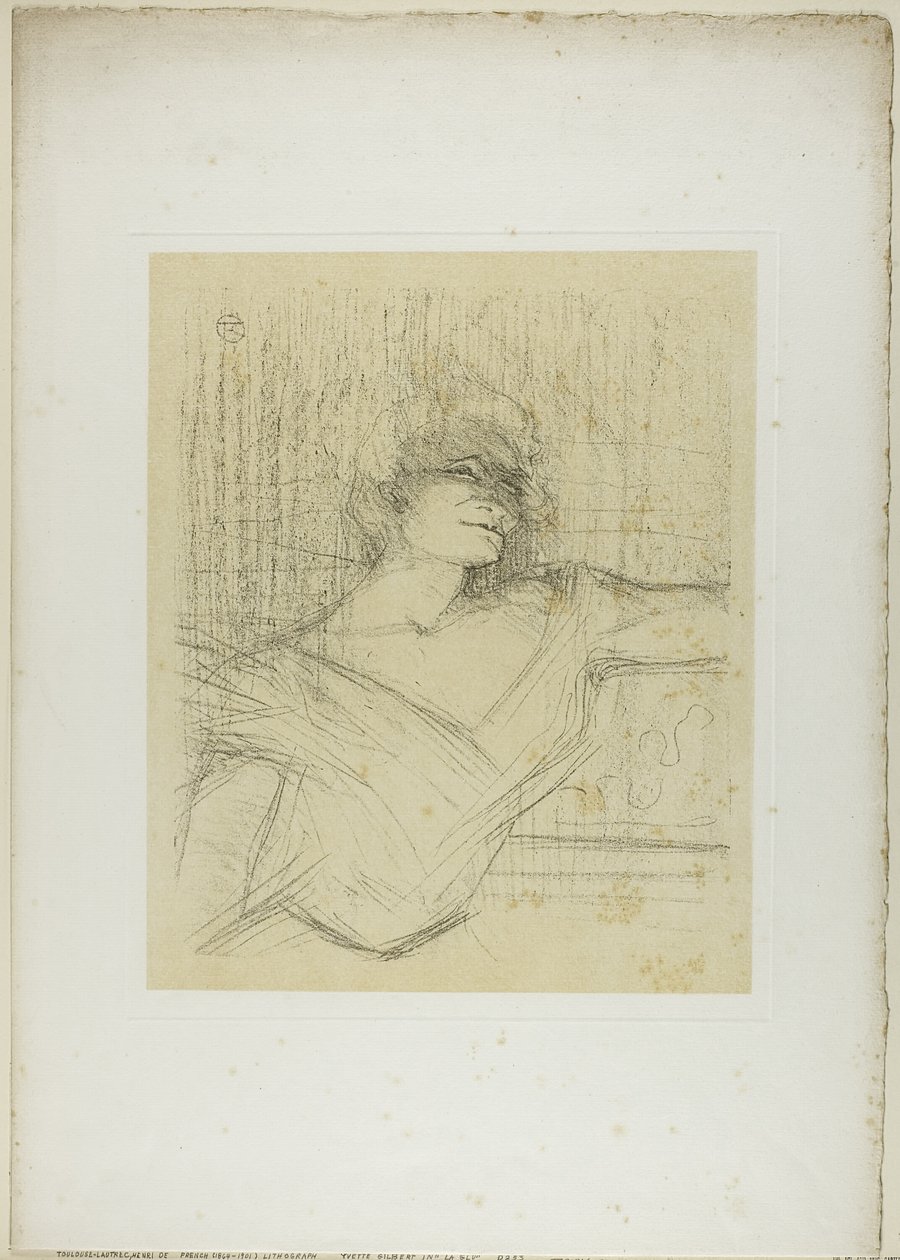 Yvette Guilbert – Glussa, Yvette Guilbertiltä tekijältä Henri de Toulouse Lautrec