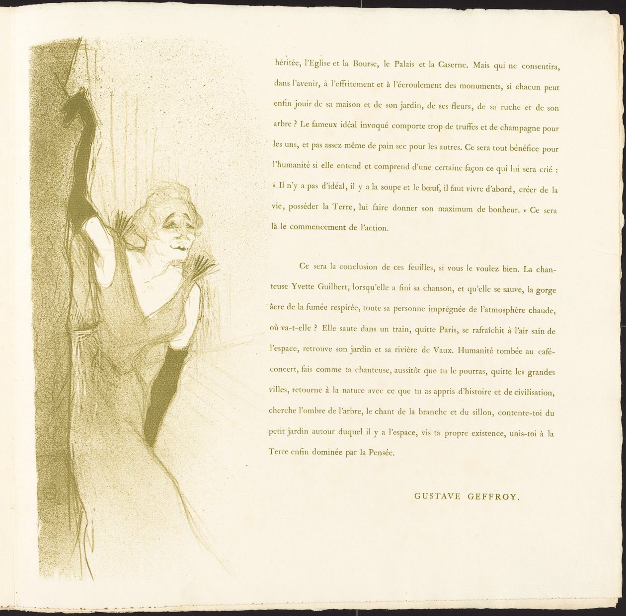 Yvette Guilbert tekijältä Henri de Toulouse Lautrec