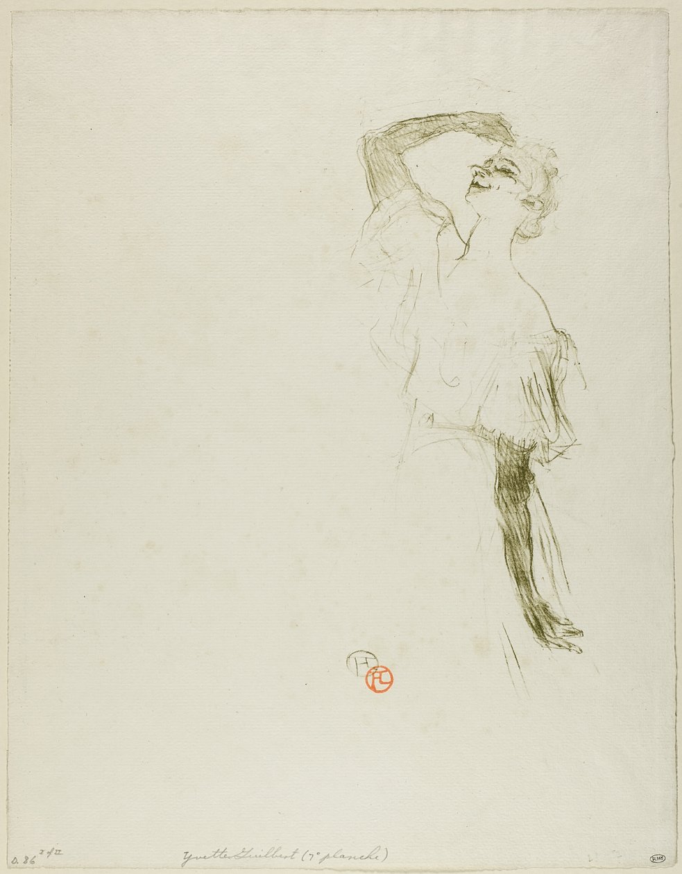 Yvette Guilbert tekijältä Henri de Toulouse Lautrec