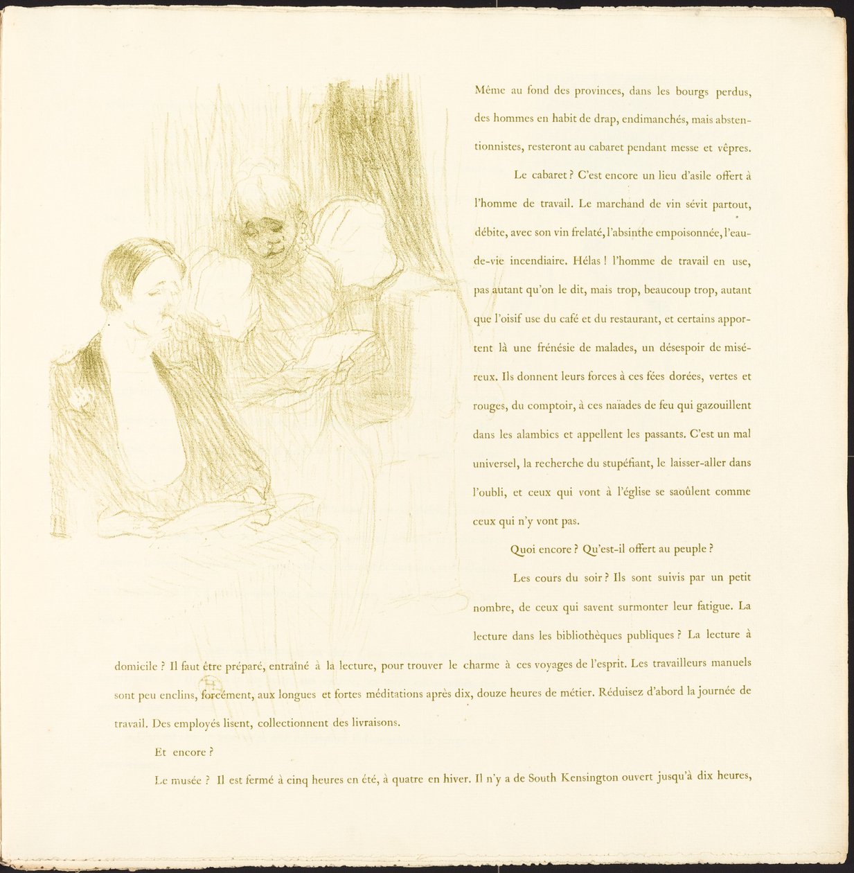 Yvette Guilbert, 1894. tekijältä Henri de Toulouse Lautrec