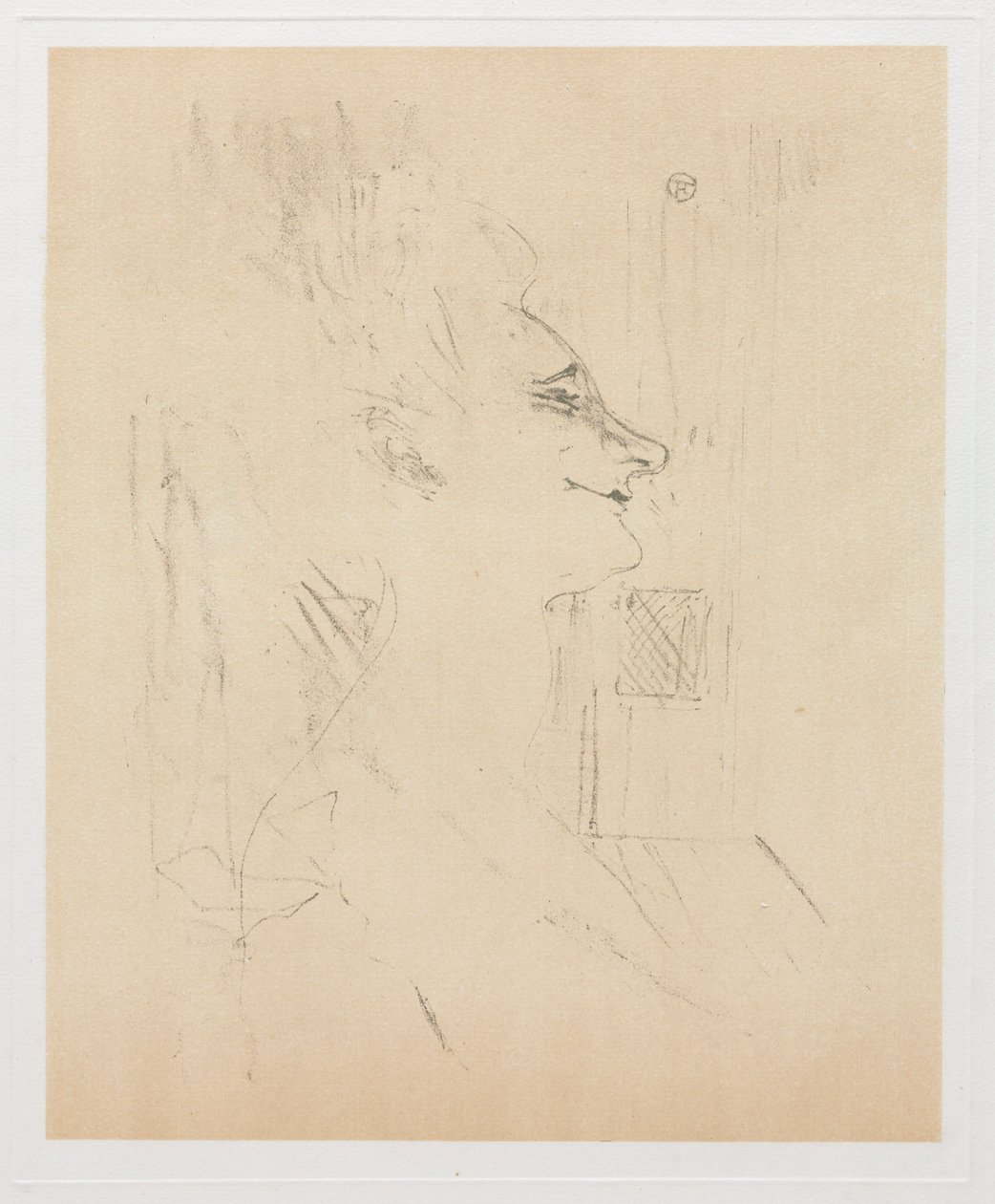 Yvette Guilbert päihtynyt, 1898. tekijältä Henri de Toulouse Lautrec