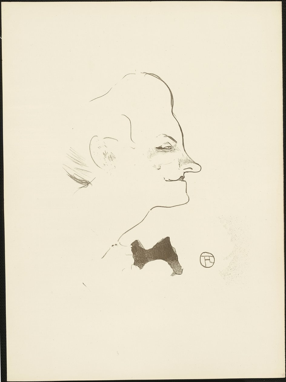 Yvette Guilbert, Le Café-Concert -lehdestä tekijältä Henri de Toulouse Lautrec